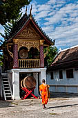 Luang Prabang, Laos - Wat Sene, the drum tower. 